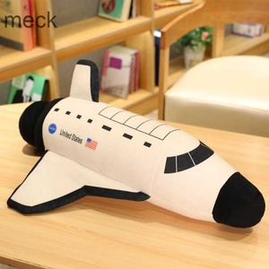 Gevulde pluche dieren Simulatie Space Shuttle Spaceship Doll Kawaii Plush speelgoed Schattige zachte gewatteerde kussen Kerstmis en nieuwjaarscadeaus voor kinderen