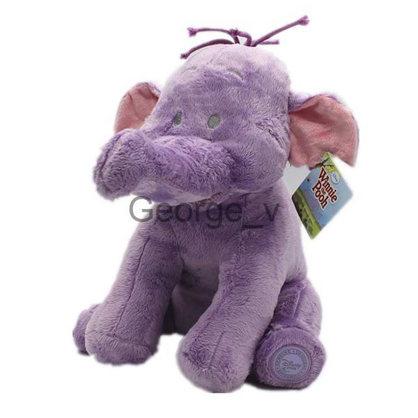 Animales de peluche de peluche Sentado 35 cm Pooh Bear Friends Lumpy Heffalump Doll Animales de peluche lindos Elefante púrpura Juguetes de peluche para regalo de cumpleaños J230628