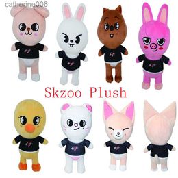 Gevulde pluche dieren Skzoo 20 cm knuffels Kawaii schattige pluche cartoon knuffelpop Kawaii metgezel voor kinderen verjaardagscadeauL231228