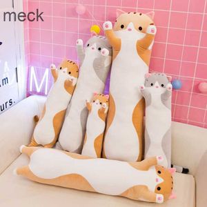 Animaux en peluche doux/mignon/peluche/long chat/oreiller/poupée en coton jouet déjeuner oreiller de couchage cadeaux de Noël cadeaux d'anniversaire filles cadeaux pour les filles