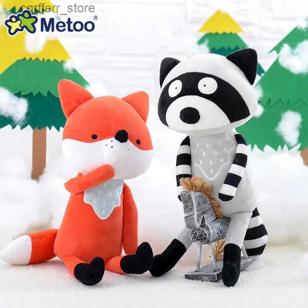 Animales de lujo rellenos Soft Fox Koala Doll Plush Toy Filling Fox Animal Childrens Companion Decoración de bodas de juguete MetaO Doll240327