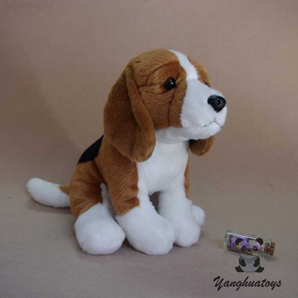 Animaux en peluche en peluche animaux en peluche doux jouets vraie vie Beagle chien poupées enfants jouet cadeaux de vacances L230707