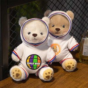 Animaux en peluche en peluche espace ours en peluche astronaute jouets en peluche sac à dos en peluche bébé poupée Creative Home Decor planétarium mémorial cadeaux d'anniversaire L230707