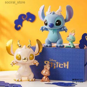 Animaux en peluche en peluche Stitch Dragon Year Limited Edition Handmade Doll Box Decoration Decoration Birthday Gift For Girlfriend and Boyfriend L411