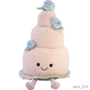 Animaux en peluche en forme de gâteau en peluche, jouets mignons, collation glacée, Dessert, décor de fête, cadeau de fête de mariage, jouets pour filles