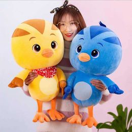 Gevulde pluche dieren gevuld speelgoed - hete zoete schattige anime tv -programma poppen mooie babykippen gevuld speelgoed als geschenken D240520