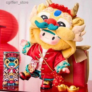 Animaux en peluche en peluche Super Vitality Factory X Donglai Ya Dou Dragon Année Limited Boad Doll Doll Doll Dolfor Doll240327