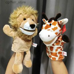 Animaux en peluche en peluche The Lion King Puppet Animaux en peluche Toys Hands Dinger Story Puppet Kawaii Dolls éducatif Baby Toys Lion Elephant Bunny Monkey240327