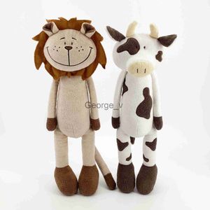 Gevulde Pluche Dieren Speelgoed voor Kinderen Animal Crossing Leuke Cartoon Vee en Leeuw Knuffel Creatief Knuffel Pop Kinderen vakantie Geschenken Decor J230628