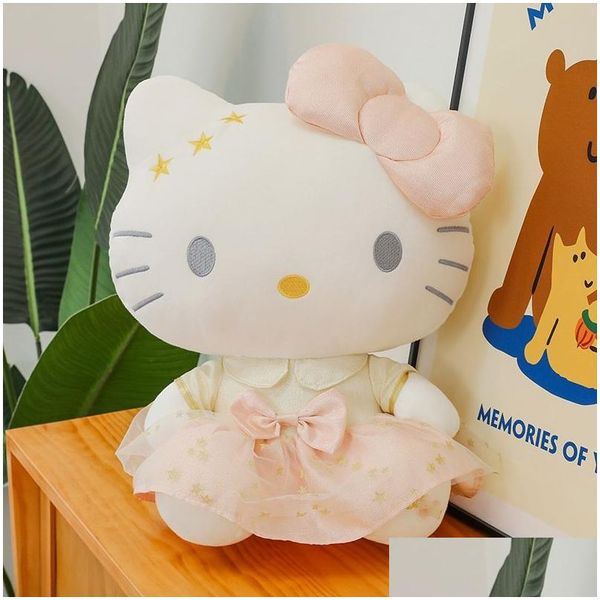 Animaux en peluche en peluche Valentin Jour 2024 Nouveau Caton Caton Cat P Doll Fill Soft Fill Accompaging Birthday Gift Factory Wholesale à DHQMA