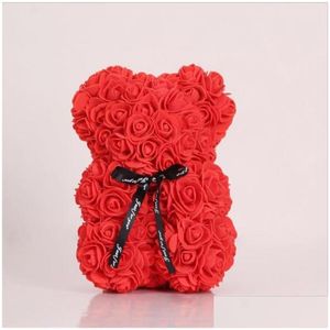 Gevulde pluche dieren valentijnsdag cadeau pe rose beer speelgoed fl of love romantische teddyberen pop schattige vriendin kinderen presenteren dhngu