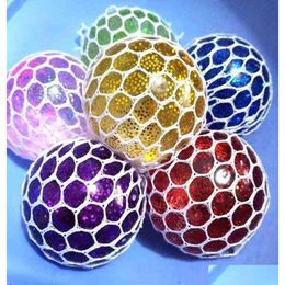 Gevulde pluche dieren Vent Grape Ball Overdrukventiel Kindernet Rood Artefact Kneden Muziek3118560 Drop Delivery Speelgoed Geschenken Dhvsg