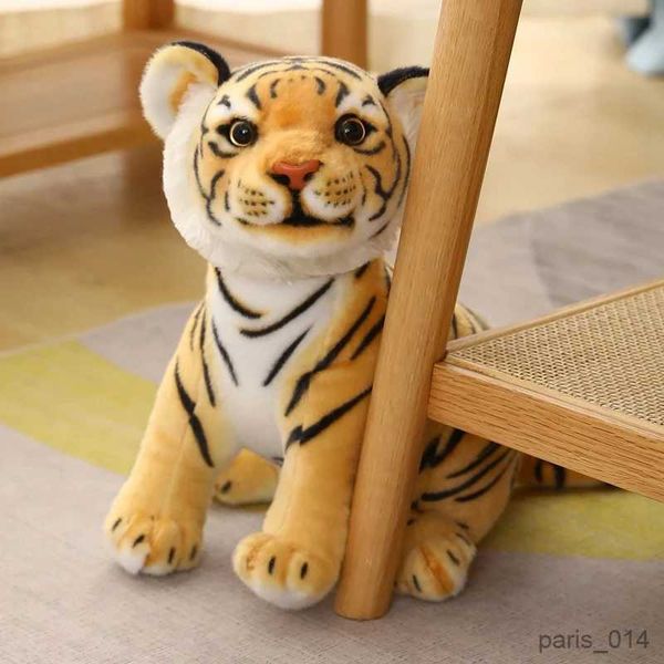 Animales de peluche, tigre blanco, peluche de juguete, muñecos de tigre de bosque de animales salvajes suaves para niños, regalo de cumpleaños