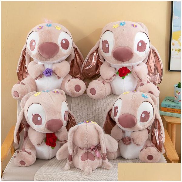 Animaux en peluche en peluche en gros fleurs mignonnes cadeaux de Saint-Valentin jouets jeux pour enfants playmate chambre décoration griffe hine prix kid bir otgvn