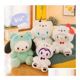 Animaux en peluche en peluche en gros mignon lapin blanc P jouets jeux pour enfants camarades de jeu cadeaux de vacances décoration de chambre livraison directe Otak9