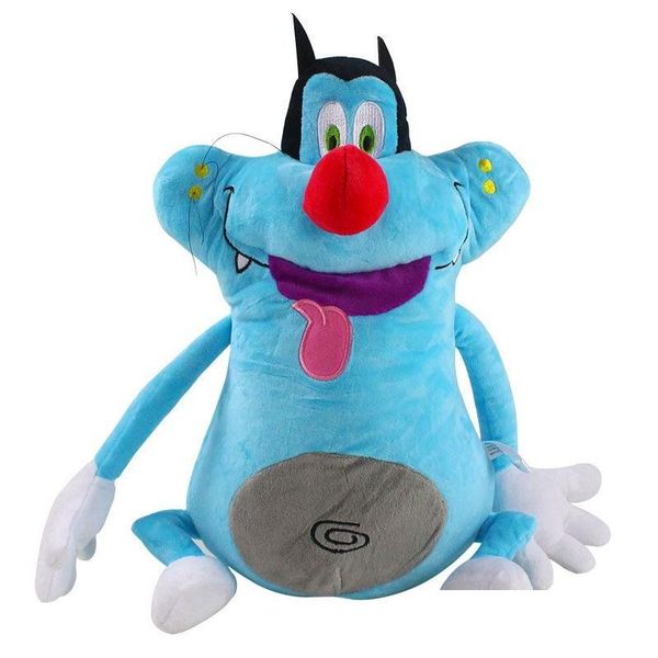 Animaux en peluche en peluche en gros Halloween mignon chat idiot P jouets Oggy et les cafards jeux pour enfants camarades de jeu cadeaux de vacances chambre Otseh