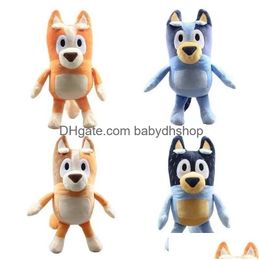 Animaux en peluche en peluche en gros de 30 cm Puppy Family Orange Blue Mabe Dog Parents P Doll Toys Cappes mignonnes Drop Livraison Dhs0y