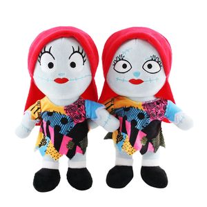 Peluche en peluche Halloween squelette Jack Thriller petite amie Lisa poupée Playmate pour enfants décoration de la maison garçons filles anniversaire fête des enfants Noël 25cm UPS