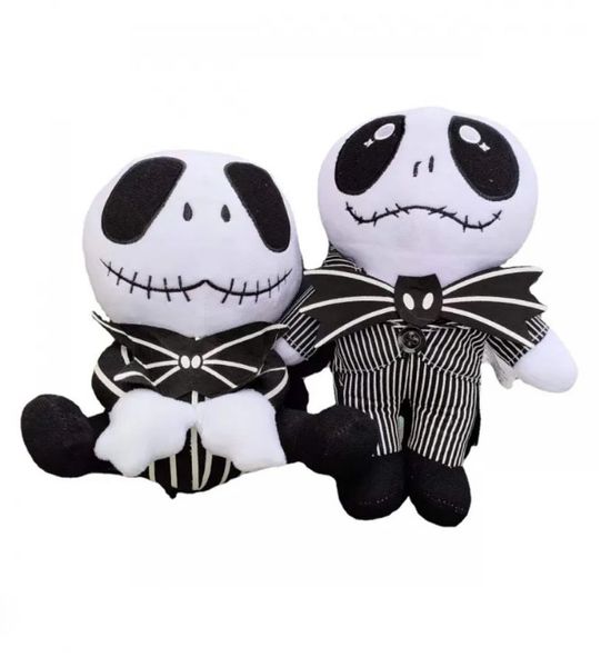 Juguete de peluche de Halloween Esqueleto Jack Thriller Novia Lisa muñeca Compañero de juegos para niños Decoración del hogar Niños Niñas Cumpleaños Día del niño Navidad