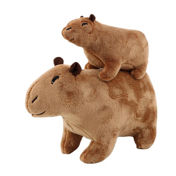 Simulation en peluche Capybara jouets en peluche dessin animé Animal Hydrochoerus doux peluche mignon vraie vie Capybara rongeur peluche enfants jouet cadeau 20 CM 30 CM