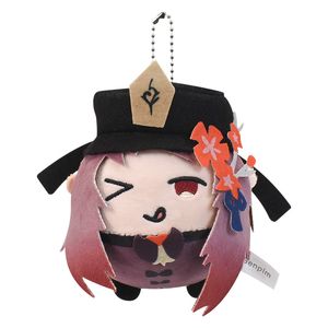 Sangle en peluche porte-clés Anime Manga jeu joueur Hu Tao peluche poupée 10 CM belle Gilrs sac à dos Pandent enfants peluche jouets