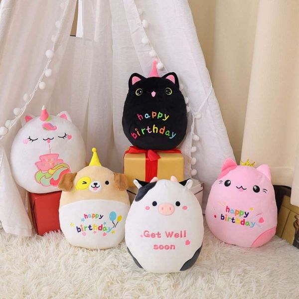 Toy de peluche animal gato personalizado juguetes de felpa para niñas para niños niños regalos de cumpleaños decoraciones