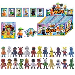 Stumble Guys Blind Box Anime Bordspel Collectie Kaarten Figuur Model FADLI Willekeurige Tas Verjaardag Xmas Kinderen Speelgoed Kerstcadeaus 240325