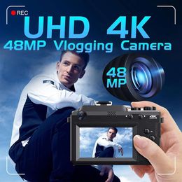 Momentos impresionantes con nuestra cámara de cámara digital 4K Antishake 5 Cámara de video compacta de 6MP con 18x zoom zoom viajar enfoCus wifi vlogging cámara de cámara y cámara de disparo