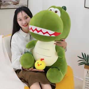 Poulet stupide, mignon et drôle, poupée en peluche de dinosaure, jouet pour enfants, cadeau d'anniversaire, Coussin