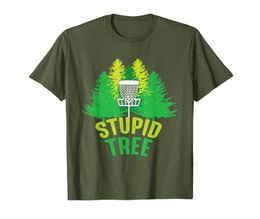 Stomme boom grappige frolf disc golf tshirt01234567894183492