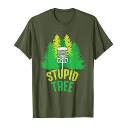 Arbre stupide drôle Frolf disque Golf t-shirt 01234567897437305