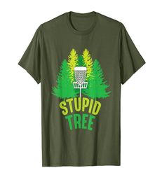 Stomme boom grappige frolf disc golf tshirt01234567897505152