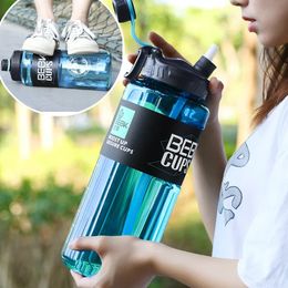 Sturdy 2l 3l Bottl de agua de gimnasio más grande para botella de deporte con escolar de paja