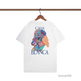 stussys Mens Designer t Shirt Casablanca Femme T-shirts Casa Fashion 100% Coton À Manches Courtes Street Style Hommes Tshirt Casablanc Chemises 8 RW96 VC68