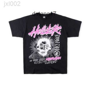Stussys T-shirts Hellstar Top Qualité 100% Coton Hommes T-shirt T-shirt Graphique Tees Femmes Oversize Tee Skin Street Skull Demon 9 7pzv