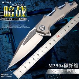 Couteau pliant Karambit à griffes STV-400, lame M390, couteaux de chasse de cuisine de poche, utilitaire de sauvetage, outils EDC
