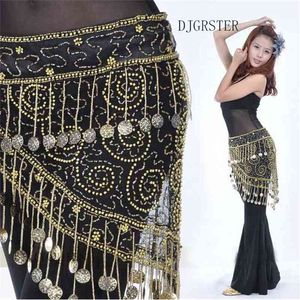 Stijl 158 Coins Belly Dance Taille Chain Hip Sjaal BellyDance Riem Bollywood Performance Wear Costumes Belt