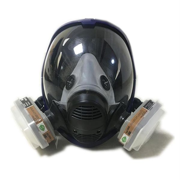 Estilo 2 en 1 Función Respirador de cara completa Máscara de gas de cara completa de silicona Pintura de pulverización de 250 g