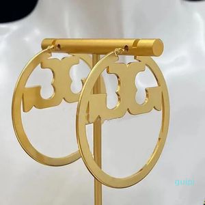 Style Big Hoop Oorbellen Designer Sieraden Womens Earring Street Fashion Gold Round Ear Studs Dangle Accessoires voor vrouwen