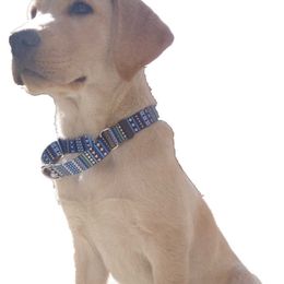 Estilo Bohemio British Pet Dog Dog Collars Colorido Collar Martingale Martingale Fadeproof Sublimación Impresión Belt 2