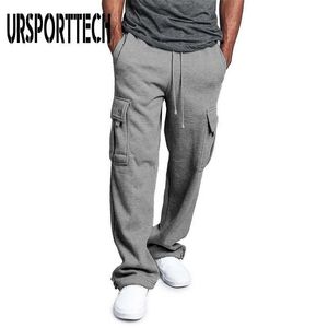 Style Cargo Hommes Pantalons Pantalons Joggers Oversize Hommes Pantalons Poche Casual Techwear Taille Élastique Streetwear Pantalon Pantalon de Survêtement 210528