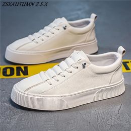 Estilo casual deportes japonés haruku grueso tendencia soled tendencia zapatos de cuero zapatos de cuero para hombres plataforma de zapatillas 240106 15765