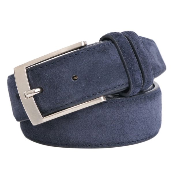 Style Fashion Brand Welour Greatine Leather Belt for Jeans Men Mens S Luxury Sweed Straps 220217 190i