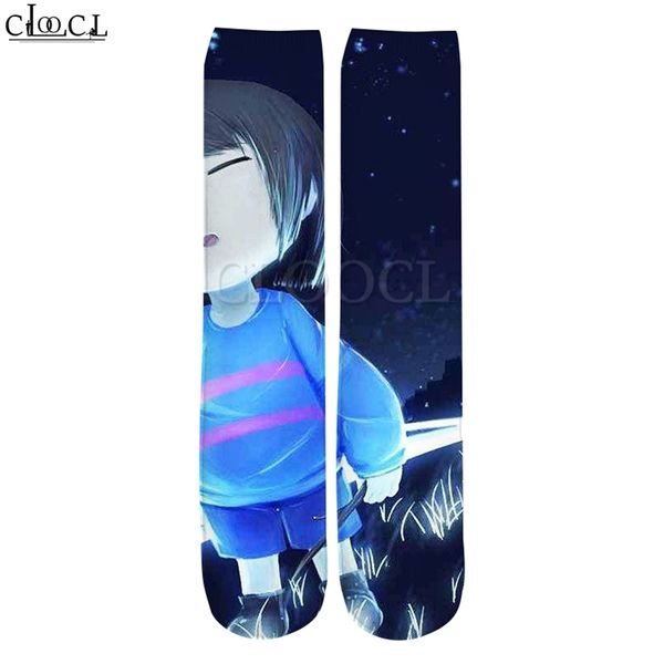 Style Fashion Game Undertale Impression 3D Hommes Femmes Casual Vente Chaussettes droites 220617