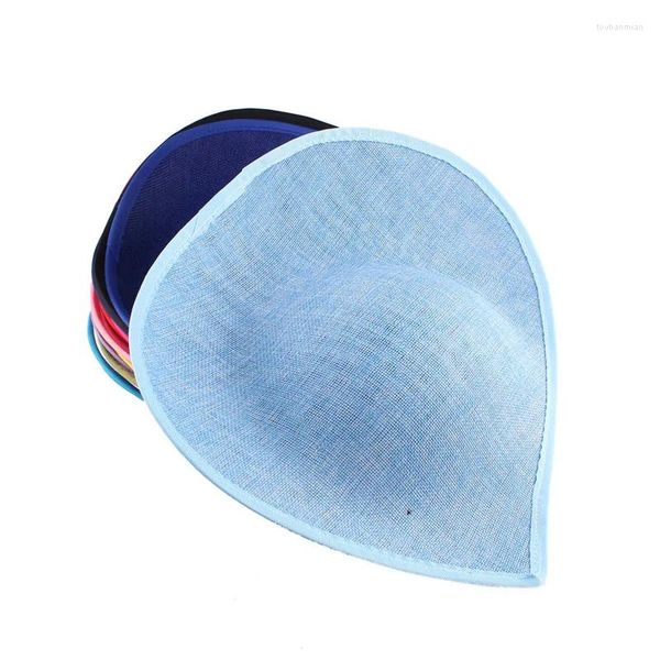 Style bleu clair couleur 30 CM Fascinators base de chapeau mode coiffure de mariage dames chapellerie cheveux accessoires 5 pièces/lot