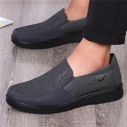 Muis de style Toile Classic Casual For Men Breatchable Soft Flats Shoes Sneakers Plus taille