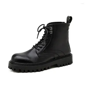 Style Men's 731 Boots Fashion British Original Leather Streetwear Platform schoenen getijden knappe cowboy laars enkel bota's hombre z 63