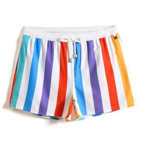 Style Men Stripe Shorts Séchage rapide Baggy Male Summer Fashion Beach Board GMA2038 240328
