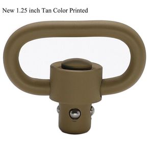 Stijl Nieuwe Tan Kleur Gedrukt/fde 1,25 Inch Qd Sling Swivel Button Heavy Duty Quick Detachable_tan_1/2/3/4/5 stuks