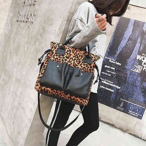 Style surdimensionné sac à main marque de mode imprimé léopard sac femmes grande capacité sac fourre-tout large bandoulière voyage sac à provisions